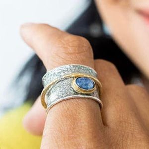 Opulenza Hammered Sterling Silver Ring